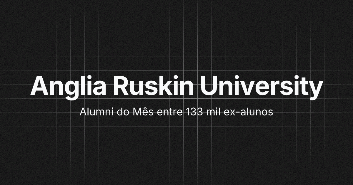 Reconhecimentos da Anglia Ruskin University