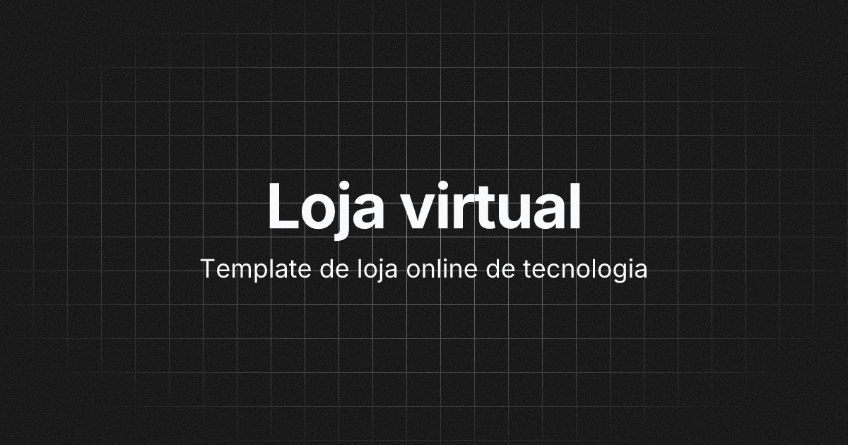 Loja online de tecnologia